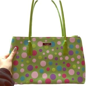 kate spade polka dot purse
